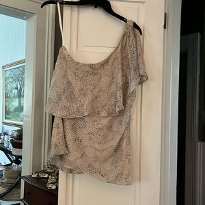 White House Black Market one shoulder top